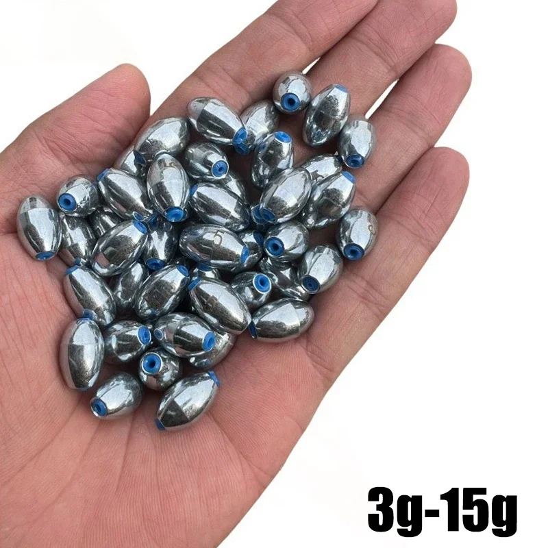 Fishing Hook Offset - Set di 10 Piombi da Pesca